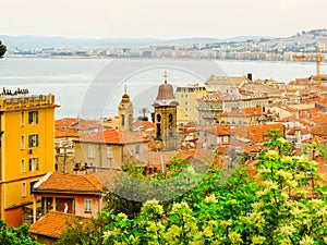 Aerial view of the Nice, France