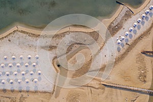 Aerial view of nin beach