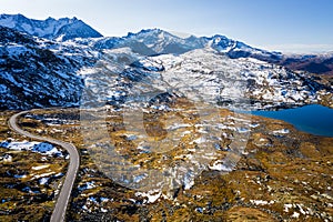 Aerial view in Norway