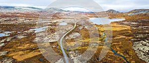 Aerial view in Norway