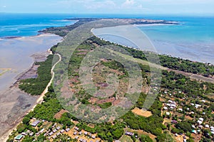 Aerial view of Nosy Faly island,The holy island,near Nosy be Madagascar