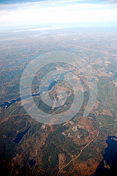 Aerial view of Nova Scotia