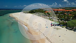 Aerial view of Nusa Dua Beach in Bali