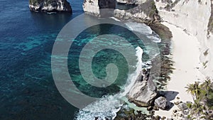 Aerial view of Nusa Penida beach, Bali-Indonesia