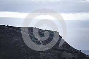 Aerial View of the Nut Landscape, Tasmania