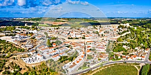 Aerial view of Obidos town in Portugal photo