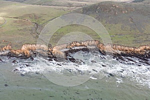 Aerial View of Ocean and Central Coast of California