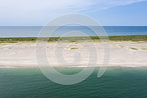 Aerial View of Ocean and Island on Cape Cod, MA photo