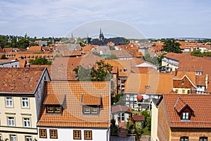 Aerial view od Quedlinburg Germany