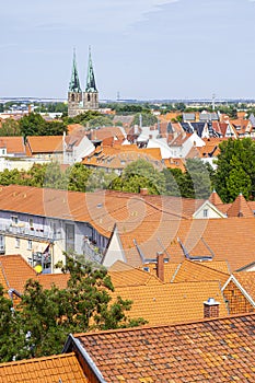 Aerial view od Quedlinburg Germany