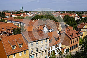 Aerial view od Quedlinburg Germany