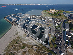 Aerial view of Kronborg Castle, Denmark