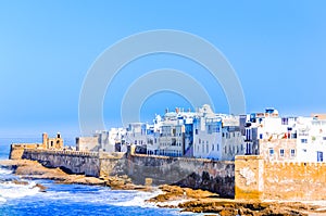 Aerial view on old city of Essaouira in Morocco