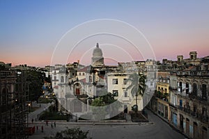 Aerial view of Old Havana and the Capitol dome