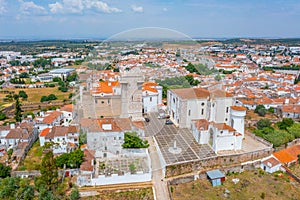 Aerial view of the old part of Portuguese town Estremoz