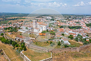 Aerial view of the old part of Portuguese town Estremoz