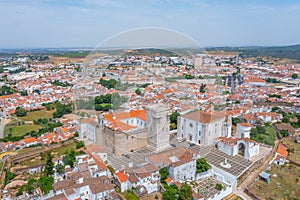 Aerial view of the old part of Portuguese town Estremoz