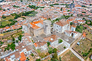 Aerial view of the old part of Portuguese town Estremoz