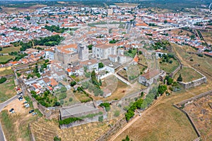 Aerial view of the old part of Portuguese town Estremoz