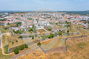 Aerial view of the old part of Portuguese town Estremoz