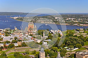 Aerial view of Quebec City, Quebec, Canada