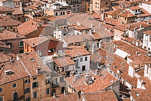 Aerial view of the old town of Verona