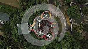 Aerial view of the old water park.