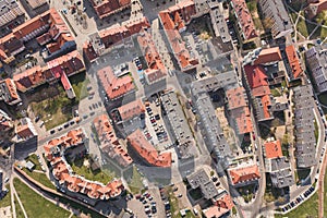 aerial view of the Olesnica city