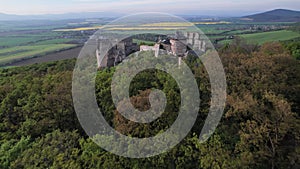 Aerial view of Oponice castle, Slovakia