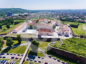 Aerial view of the Oradea Fortress