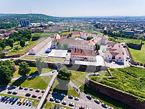 Aerial view of the Oradea Fortress