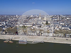 Aerial view of Orleans, Loiret