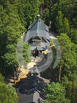 Aerial view of orthodoxy holly hill grabarka