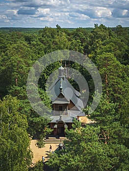 Aerial view of orthodoxy holly hill grabarka