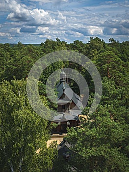 Aerial view of orthodoxy holly hill grabarka