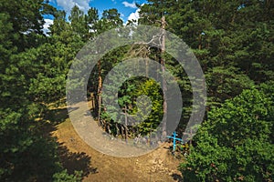 Aerial view of orthodoxy holly hill grabarka