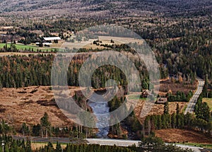 Aerial view of outer Lake Placid