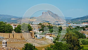 Antequera and Pena de los Enamorados mountain photo