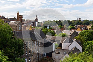 Aerial view over Dean Village, Edinburgh