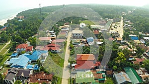 Aerial View Pablacio city. Anda. Bohol. Filipino nature.