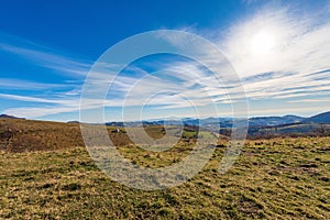 Aerial view of Padana Plain view from Lessinia Plateau - Veneto Italy