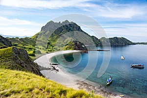 Aerial View of the Padar Island Bay