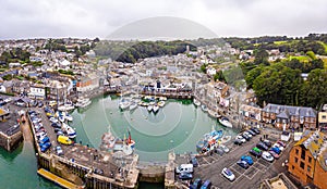 Aerial view of Padstow in Cornwall