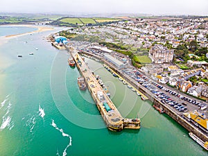 Aerial view of Padstow in Cornwall