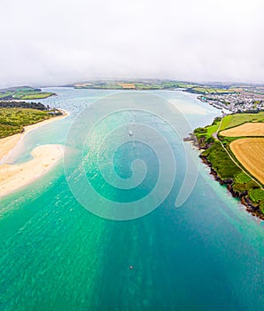 Aerial view of Padstow in Cornwall