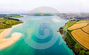Aerial view of Padstow in Cornwall