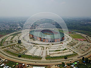 Aerial view Pakansari International Stadium photo