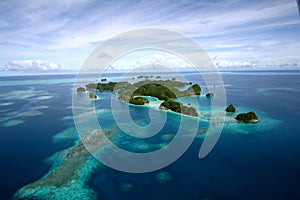 Aerial view of Palau Islands