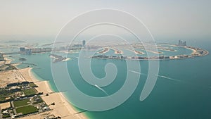 Aerial view of Palm Jumeirah island