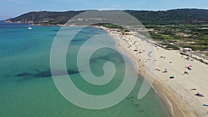 Aerial view of Pampelonne beach to Saint Tropez